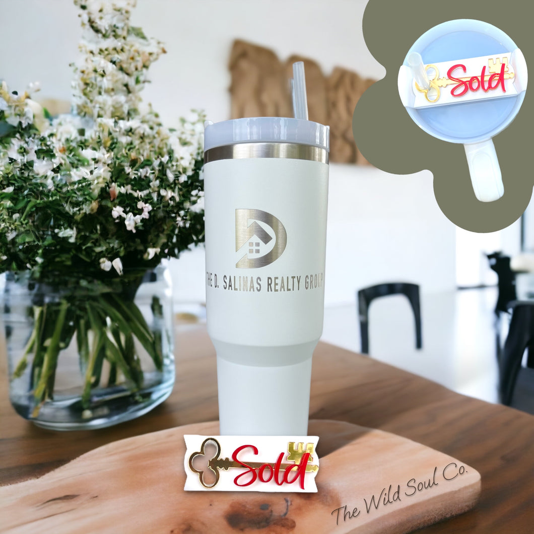 40oz Realtor Tumbler with Topper