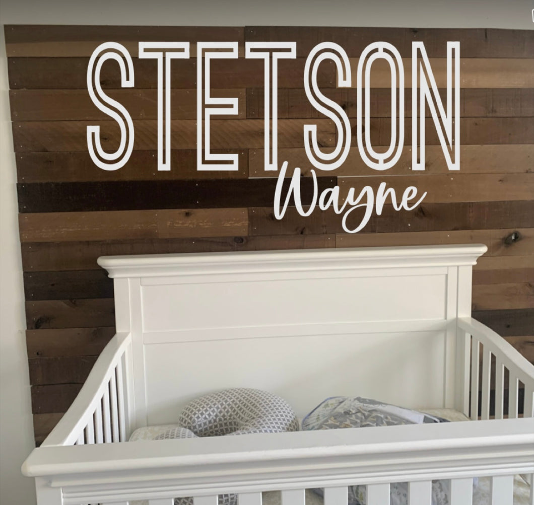 Nursery Name Sign