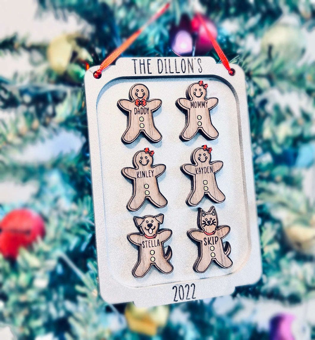 Cookie Sheet Family Ornament